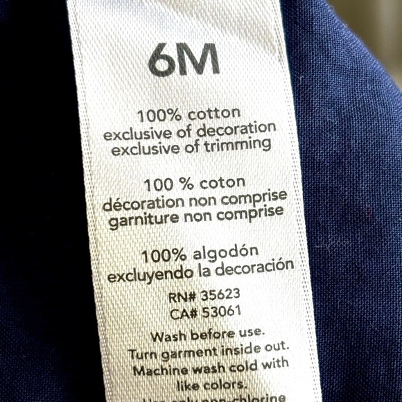 Carter’s Striped Baby Dress with Whale Print and Bow - Picture 4 of 6